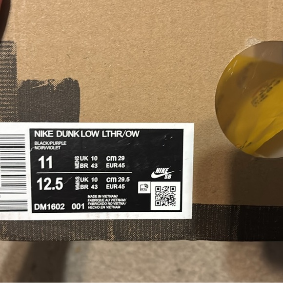 Off white lot 50 dunks brand new size 11 - Picture 3 of 3